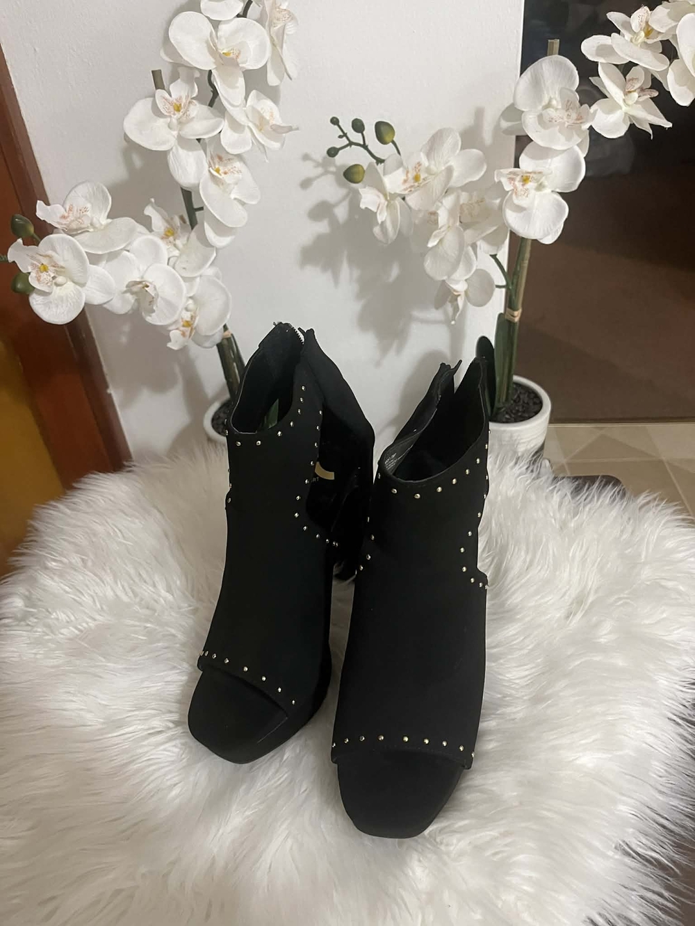 Report Black Semi-Heeled Sandals - New - Picture 2 of 8